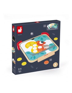 Aprende los colores - discos magenéticos de Janod es un juguete ideal para aprender los colores.