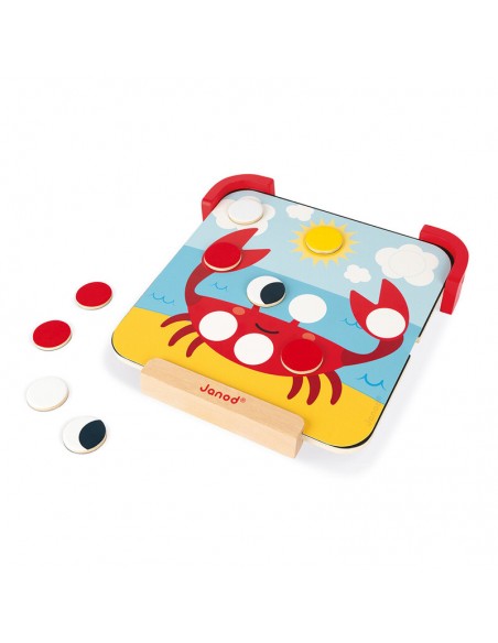 Aprende los colores - discos magenéticos de Janod es un juguete ideal para aprender los colores.