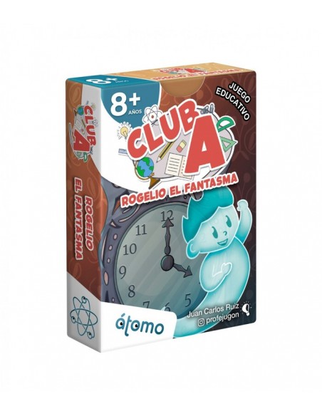 Rogelio el Fantasma es un juego de la serie Club A ideal para que los niños aprendan las horas. Editado por Átomo Games.