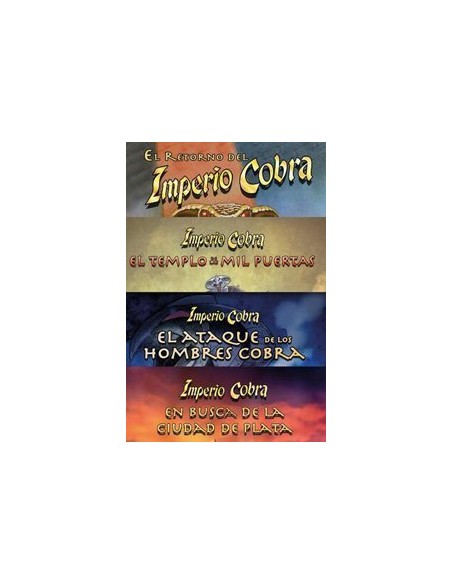 El Retorno del Imperio Cobra, pack cuatro títulos incluye cuatro títulos de la colección en busca del Imperio Cobra.