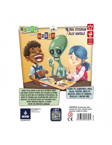 Hogar dulce hogar o no es un juego cooperativo de la editorial Devir.