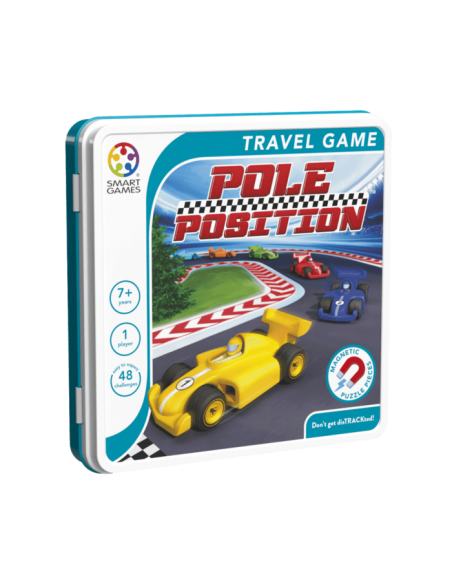 Pole Position es un juego de lógica mágnético de Smart Games.