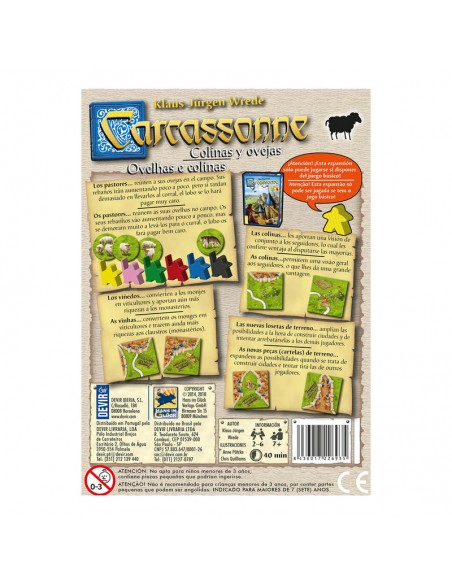Carcassonne Colinas y Ovejas es una expansión del Carcassonne.
