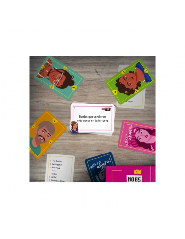 No es Top! es un divertido juego de preguntas y respuestas de la editorial Buró de Juegos.