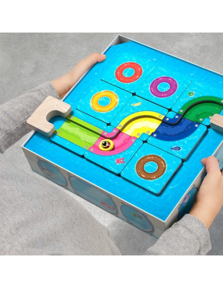 Logic Game AquaNiloPark es un juego de lógica y habilidad de HABA.
