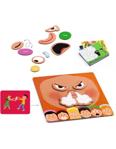Educativo Emotico es un juego de emociones para niños a partir de 4 años. Editado por Djeco.
