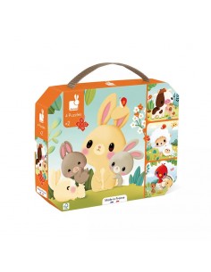 Puzzle Evolutivo de Granja es un puzzle a partir de dos años. Editado por Janod.