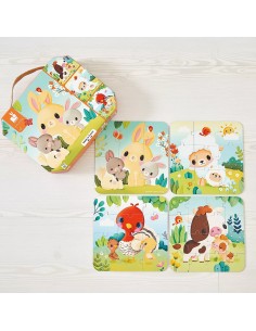 Puzzle Evolutivo de Granja es un puzzle a partir de dos años. Editado por Janod. 2