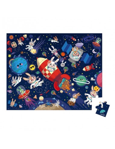 Puzzle cohete Janod es un puzzle de 54 piezas para niños a partir de 5 años.