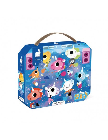 Puzzle Concierto de Rock Unicornios 24 Piezas es un puzzle para niños a partir de 3 años.