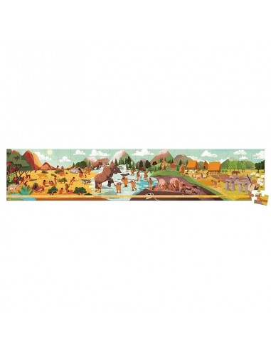 Puzzle Friso Prehistoria de Janod es un puzzle de 100 piezas para niños a paritr de 6 años.