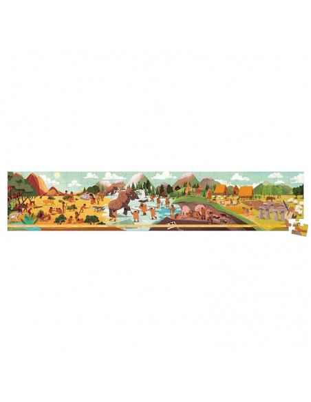 Puzzle Friso Prehistoria de Janod es un puzzle de 100 piezas para niños a paritr de 6 años.