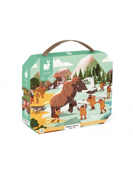 Puzzle Friso Prehistoria de Janod es un puzzle de 100 piezas para niños a paritr de 6 años.
