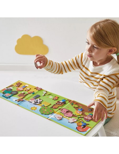 MAGNETI´STORIES LA GRANJA  es un juego magnético de Janod.