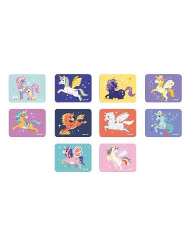Magnetibook Unicornios de Janod es un juego educativo magnético.