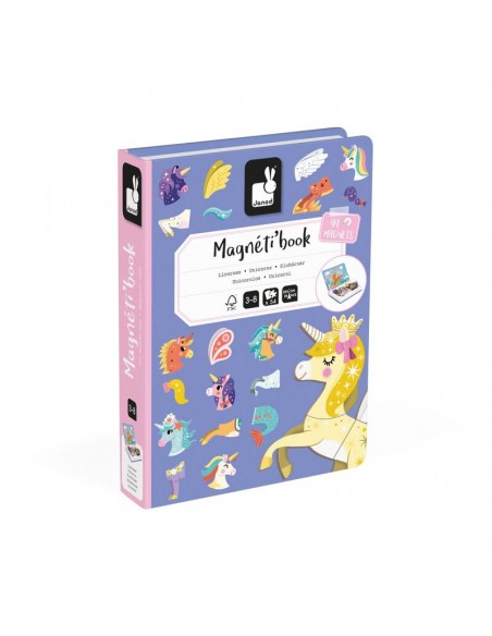 Magnetibook Unicornios de Janod es un juego educativo magnético.