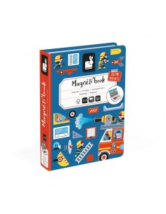 Magnetibook bomberos de Janod es un juego educativo magnético para niños a partir de 3 años.