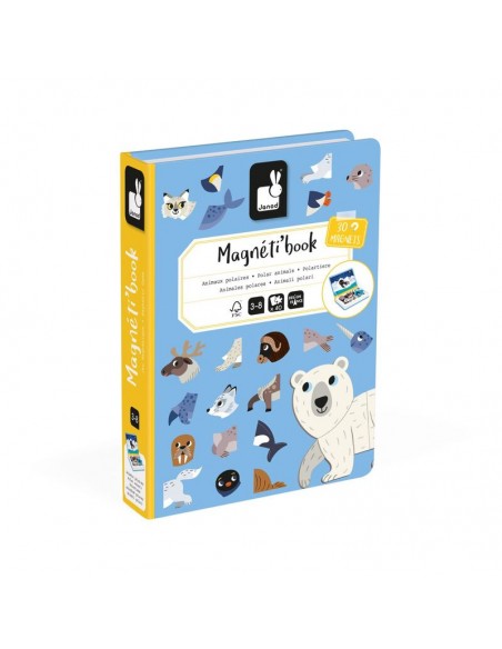 Magntibook animales de Janod es un juego educativo magnético a partir de 3 años.