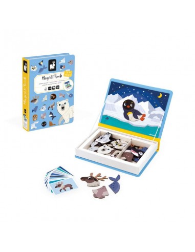 Magntibook animales de Janod es un juego educativo magnético a partir de 3 años.