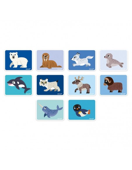 Magntibook animales de Janod es un juego educativo magnético a partir de 3 años.