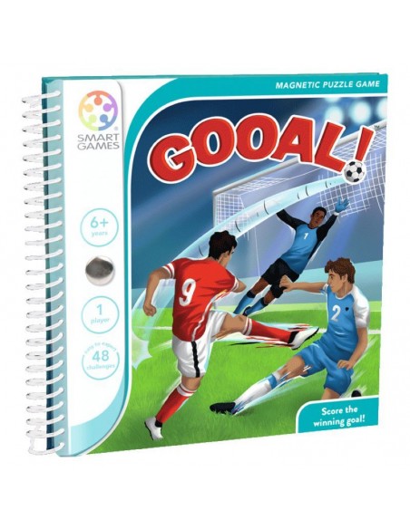Gooal! es un juego de lógica ideal para viaje de la editorial Smart Games.