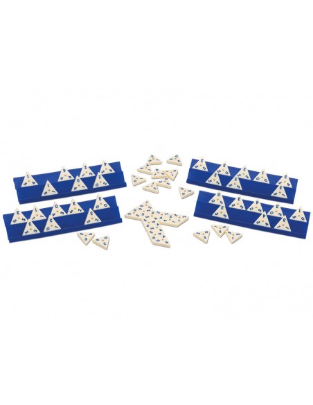 Dominó triangular metal vox está fabricado por Cayro.