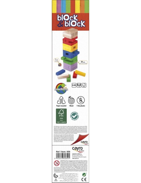 Block & Block Colors es una torre de equilibrio de Cayro.