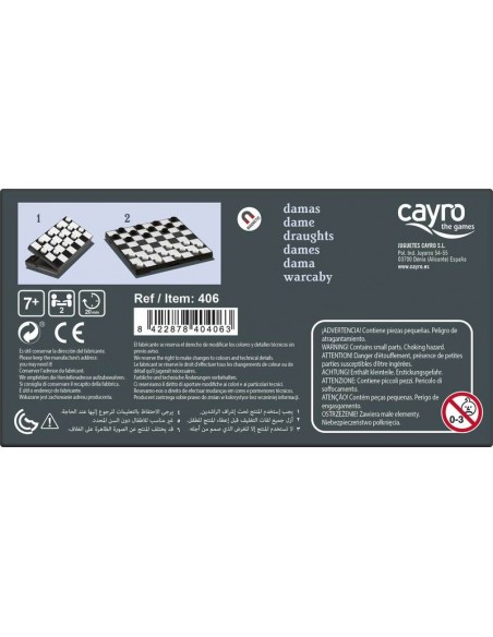 Damas magnéticas de viaje está fabricado por Cayro.