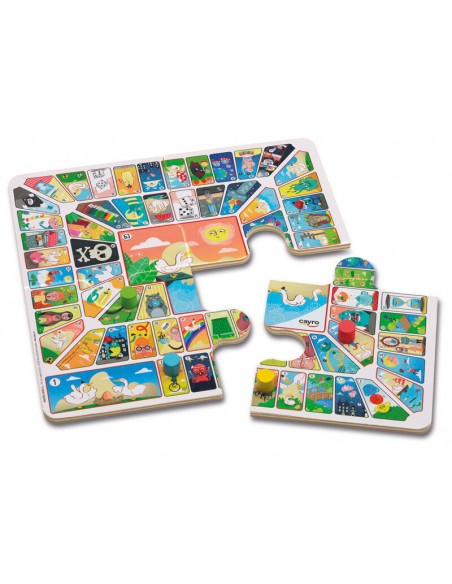 Parchis oca viaje caja metal de Cayro.