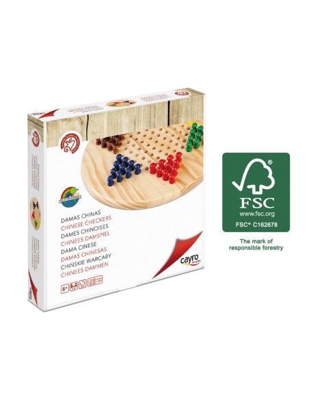 Damas chinas de madera de Cayro.