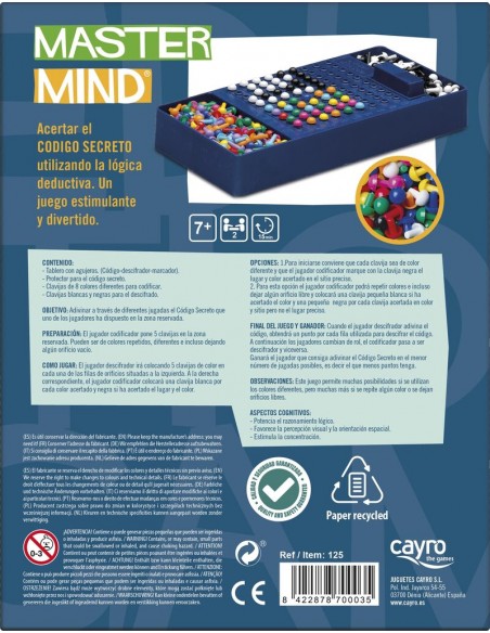 Master Mind viaje de Cayro.