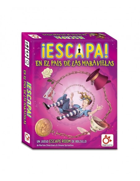 Escapa en el País de las Maravillas es un escape room de la editorial Mercurio.