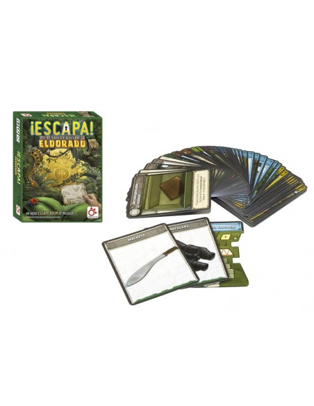 Escapa - El Misterio del Eldorado es un escape room de la editorial Mercurio.