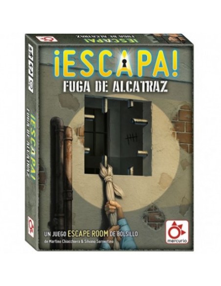 ESCAPA - FUGA DE ALCATRAZ es un escape room de la editorial Mercurio.