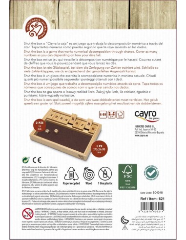 Shut the Box de Cayro es un juego de matemáticas de Cayro.