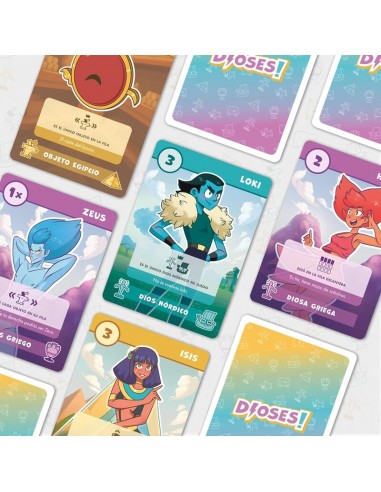 Dioses! el juego de cartas es un juego familiar.
