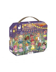 Puzzle Princesas, de carton de 36 piezas de Janod