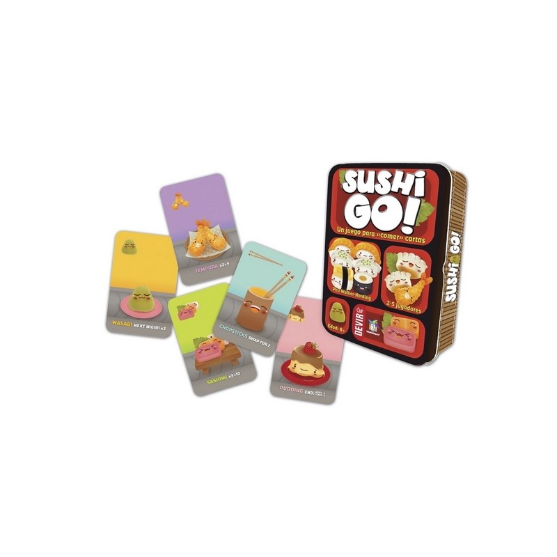 SUSHI GO¡ es un juego familiar de draf y colección de sets editado por Devir