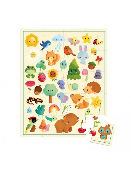 PUZZLE DE IMAGENES DE LA NATURALEZA -  20 piezas
de Janod.