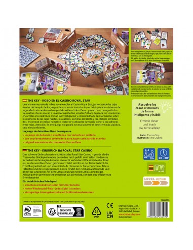 The Key robo en el Casino Royal Star. Editorial HABA.