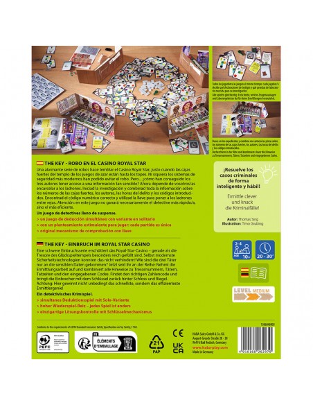 The Key robo en el Casino Royal Star. Editorial HABA.