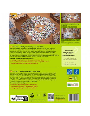 The key es un juego de investigación editado por HABA
