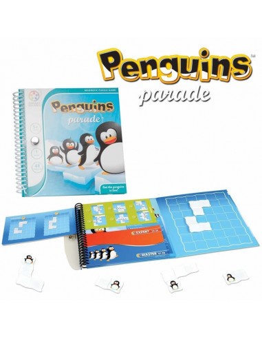 PENGUINS PARADE es un juego de lógica de Smart Games.