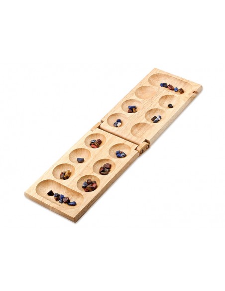Mancala es un juego clásico de madera de la editorial Cayro.
