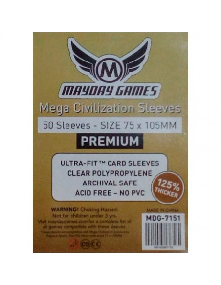 FUNDAS MEGA CIVILIZATION 75X105mm (50uds)