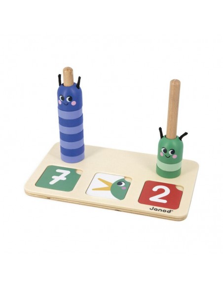 Composición y comparación de números es un juego de la línea pedagógica de Janod.