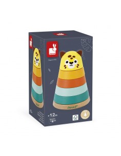 Jaguar apilable es un juguete de madera de Janod.