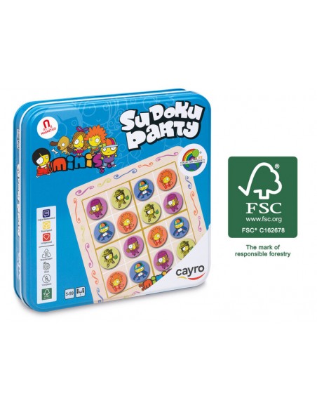 Sudoky party madera es un sudoku para niños de Cayro.