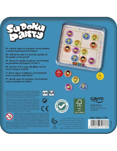 Sudoky party madera es un sudoku para niños de Cayro.