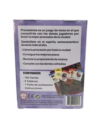 Procesiones es un juego de cartas basado en la Semana Santa.
